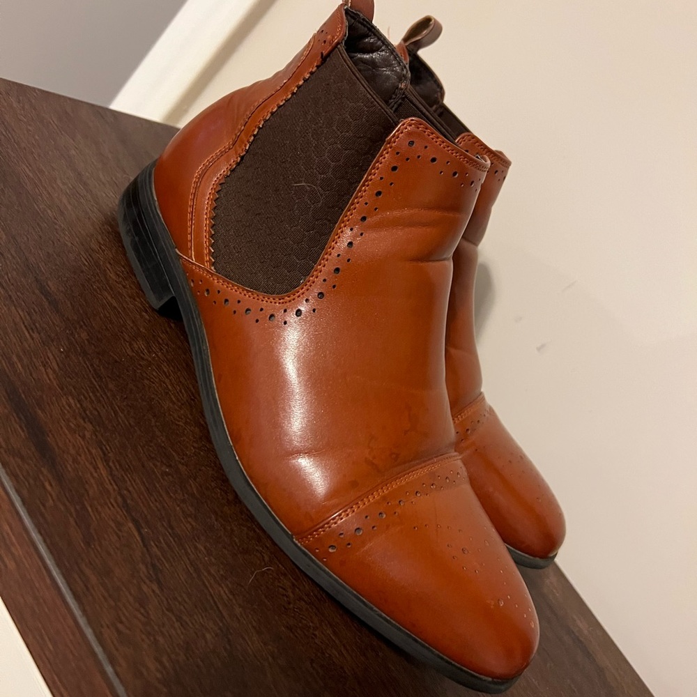 Stacy Adams Leather Oxford Boots